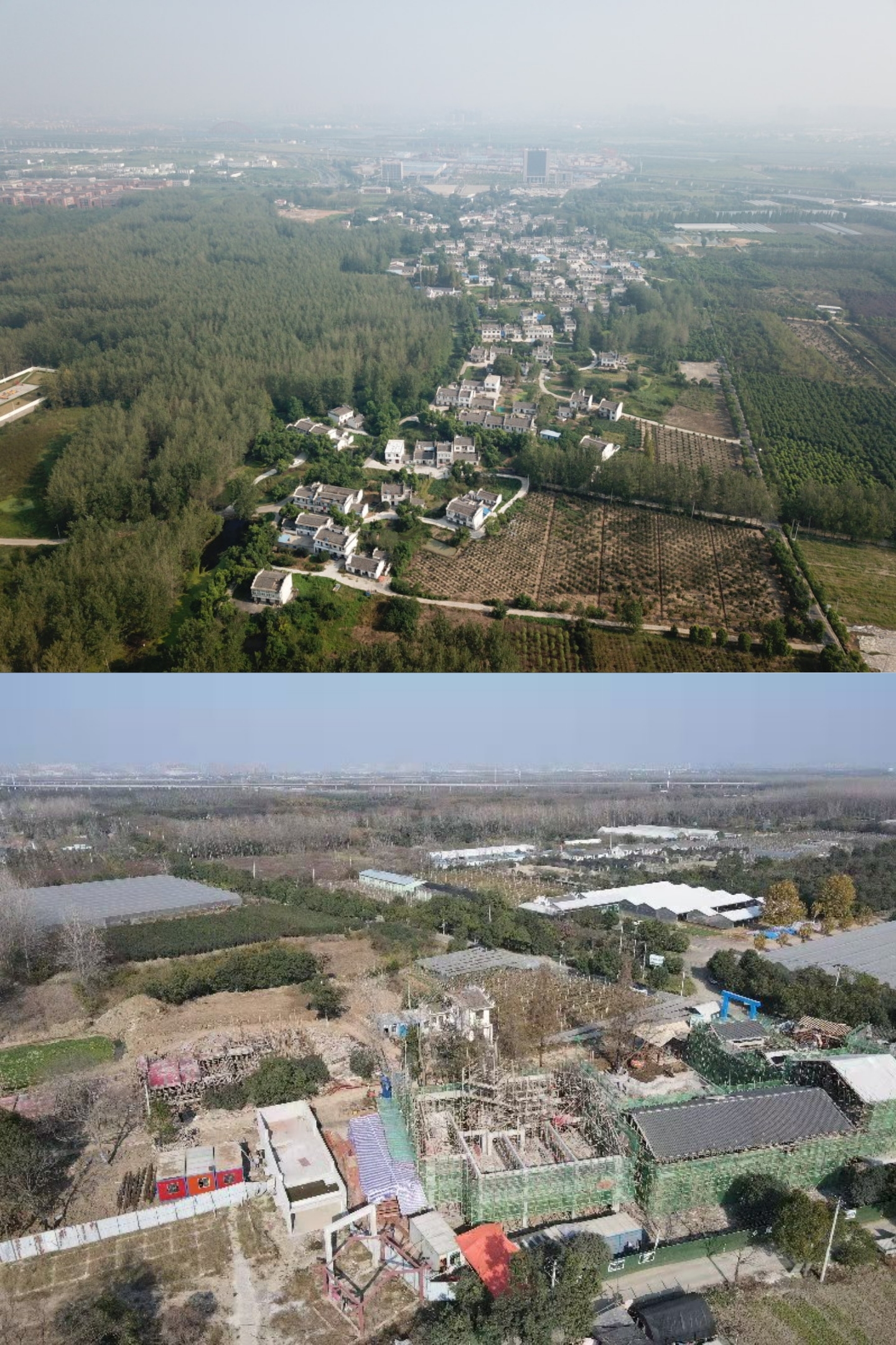 民俗街前后比照